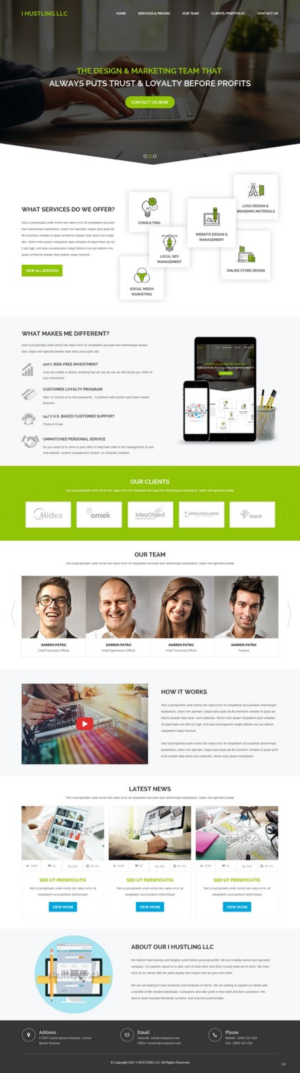 Web Design by pb for IHUSTLING, LLC | Design: #16605171
