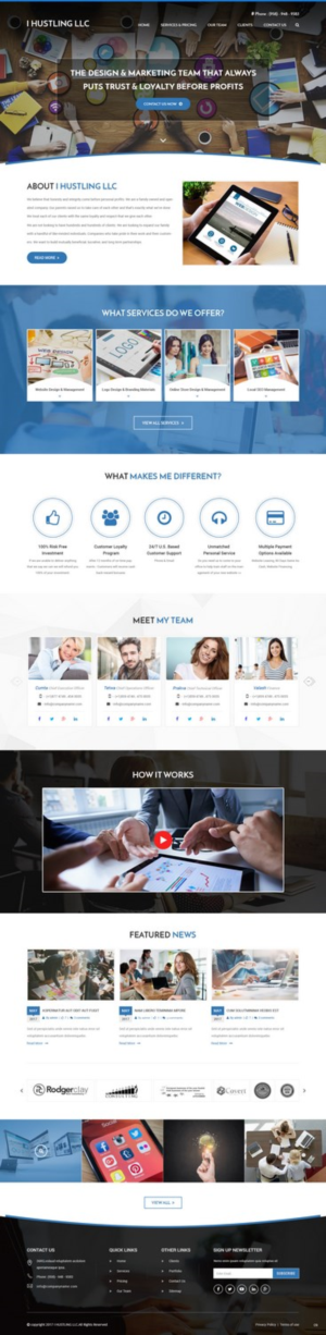 Web Design by pb for IHUSTLING, LLC | Design: #16605182