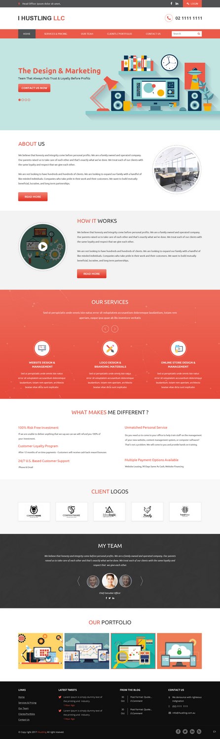 Web Design by pb for IHUSTLING, LLC | Design #16605183