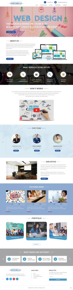 Web Design by pb for IHUSTLING, LLC | Design: #16605185