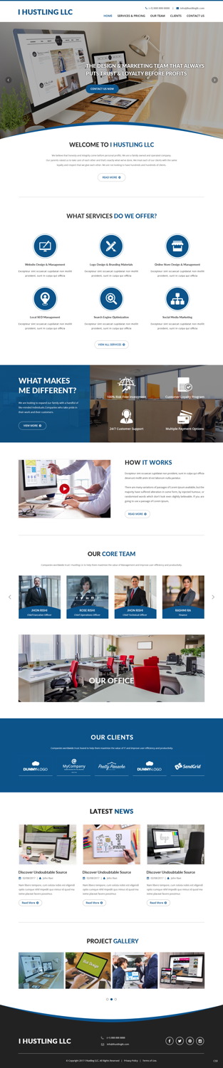 Web Design par pb pour IHUSTLING, LLC | Design #16605190