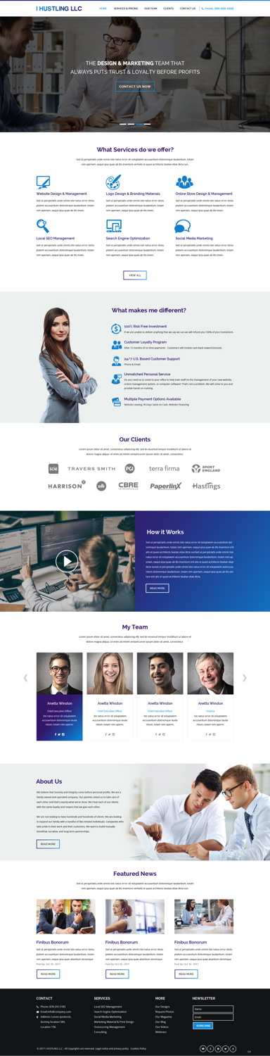 Web Design by pb for IHUSTLING, LLC | Design #16605191