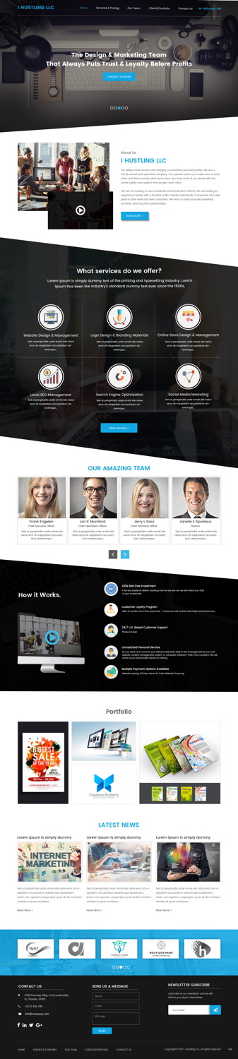 Web Design by pb for IHUSTLING, LLC | Design #16605193