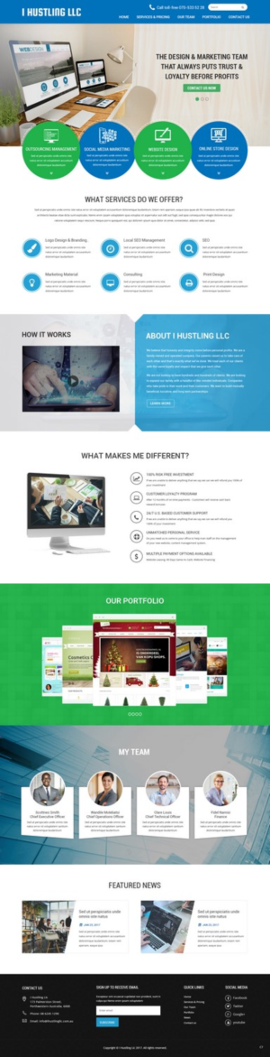 Web Design by pb for IHUSTLING, LLC | Design: #16606547