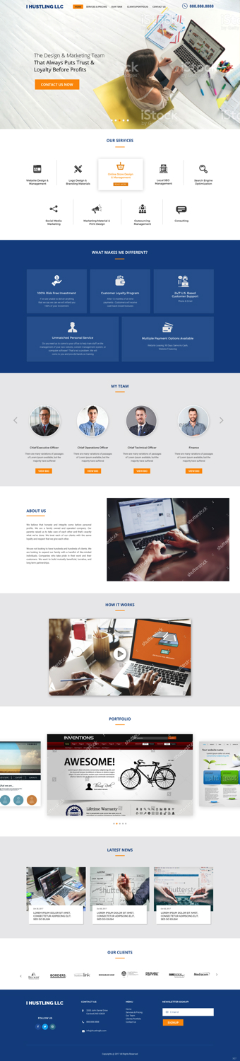 Web Design by pb for IHUSTLING, LLC | Design #16606550