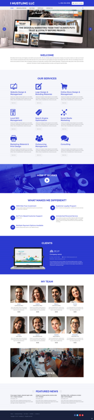 Web Design by pb for IHUSTLING, LLC | Design: #16606551