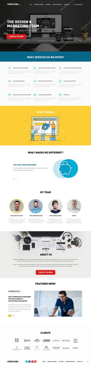 Web Design by pb for IHUSTLING, LLC | Design: #16618283