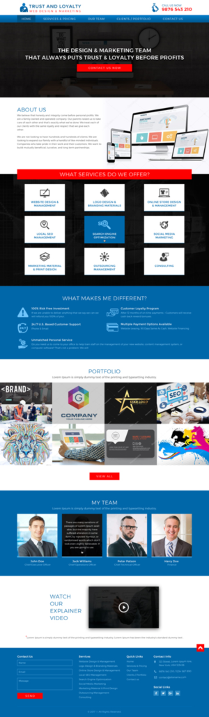 Web Design by Sujit Banerjee for IHUSTLING, LLC | Design: #16603580