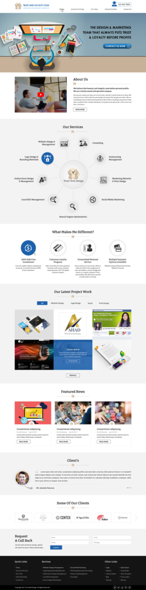 TrustAndLoyalty.com | Web Design par Sbss