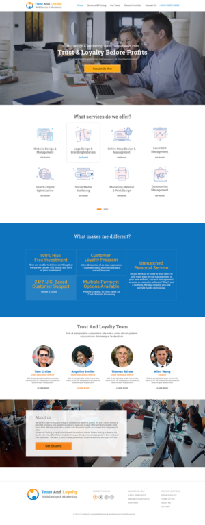 TrustAndLoyalty.com | Web Design par lemosys infotech