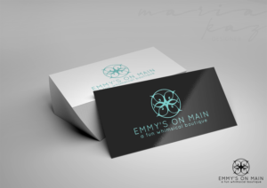 Emmy's On Main: a fun whimsical boutique | Logo Design by maria-kaz