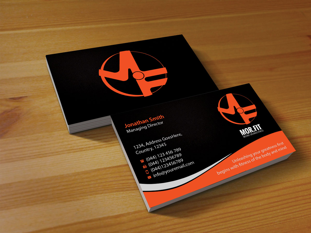 Business Card Design by Creations Box 2015 for Michael Orlando Fitness | Design #16729748