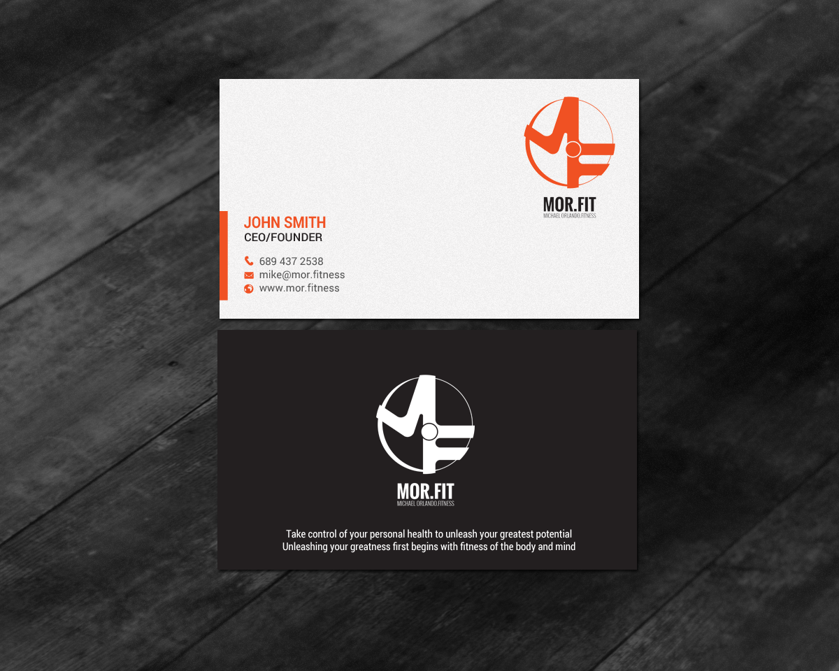 Business Card Design by chandrayaan.creative for Michael Orlando Fitness | Design #16736004