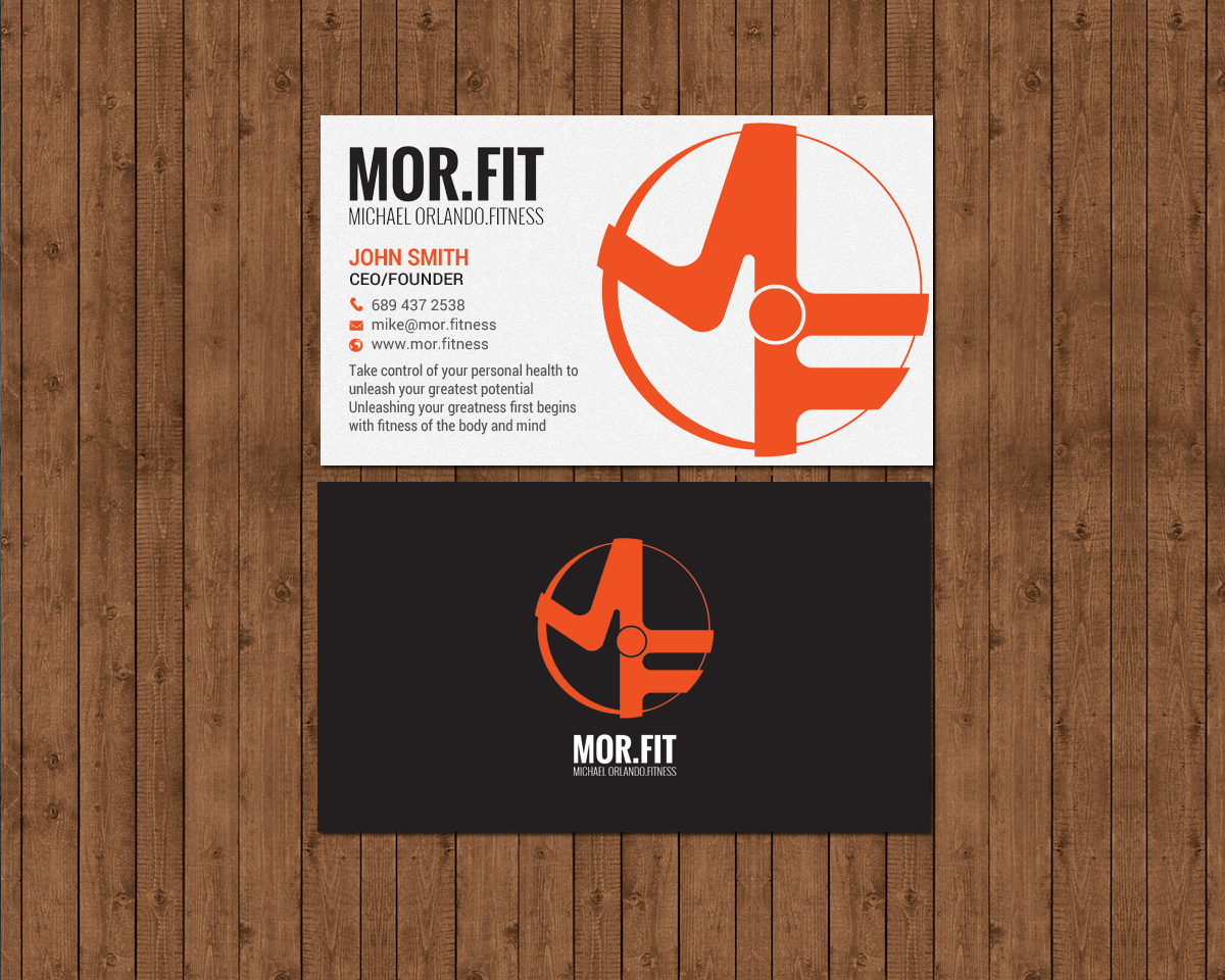 Diseño de Tarjeta de Presentación por chandrayaan.creative para Michael Orlando Fitness | Diseño #16736027