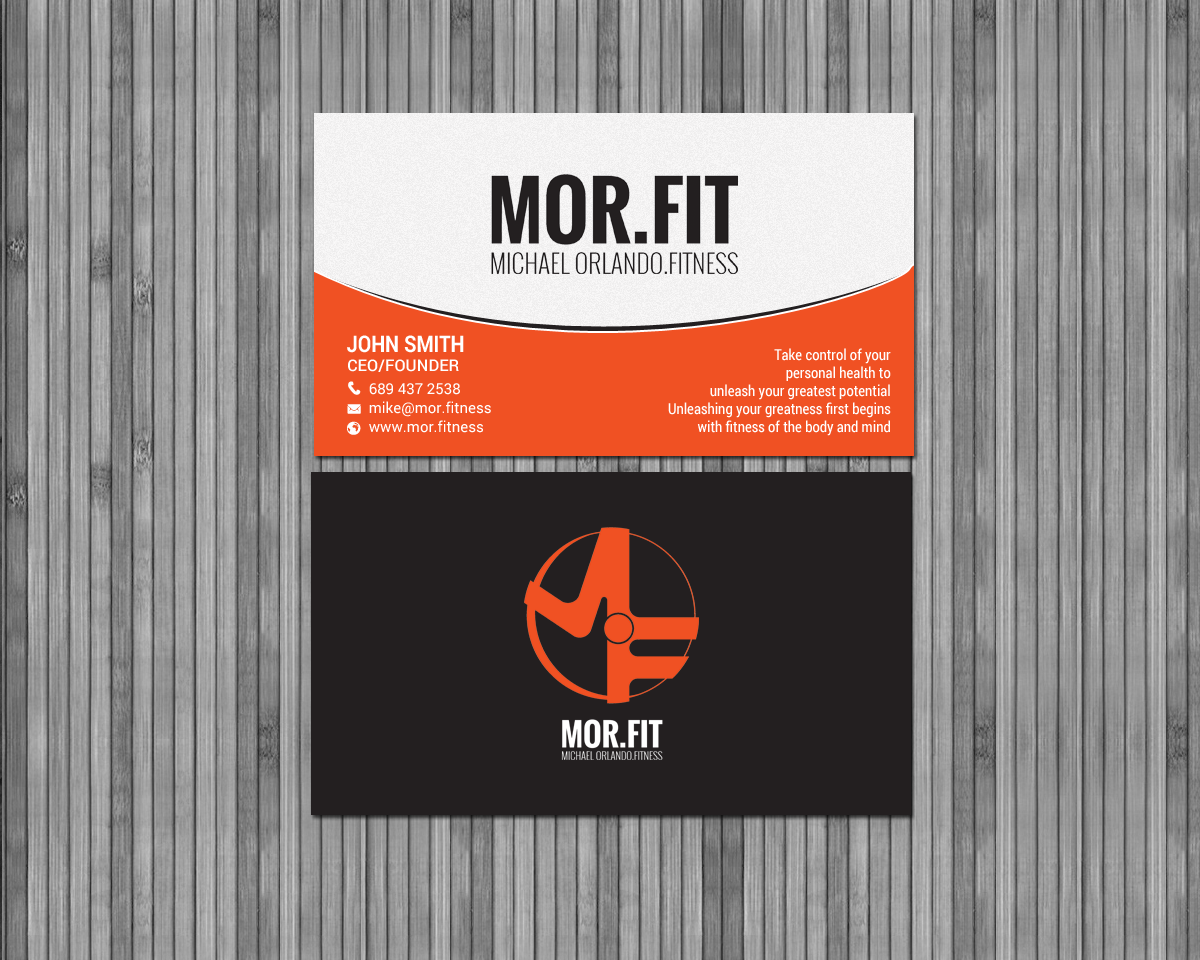 Design de Carte de Visite par chandrayaan.creative pour Michael Orlando Fitness | Design #16736203