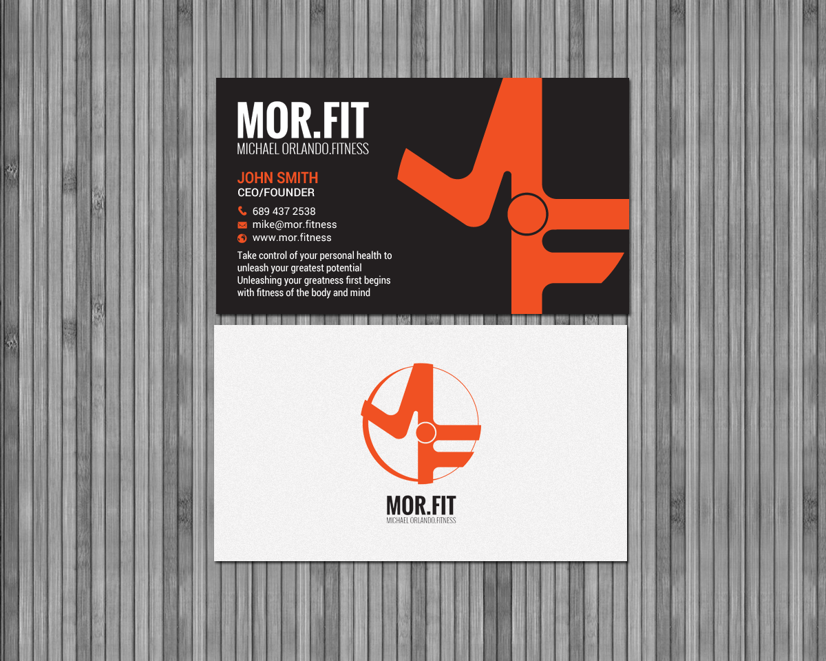 Diseño de Tarjeta de Presentación por chandrayaan.creative para Michael Orlando Fitness | Diseño #16736204