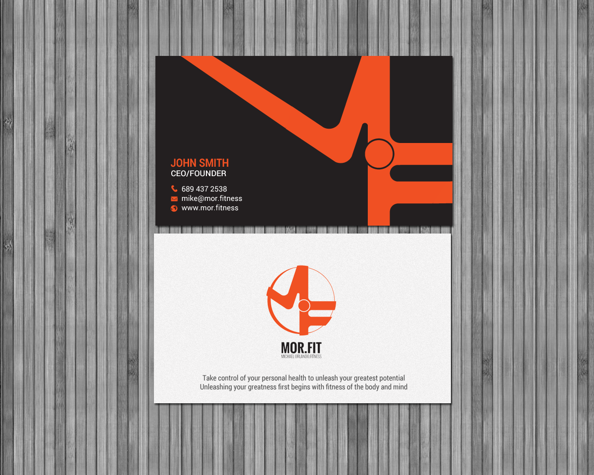 Diseño de Tarjeta de Presentación por chandrayaan.creative para Michael Orlando Fitness | Diseño #16736347