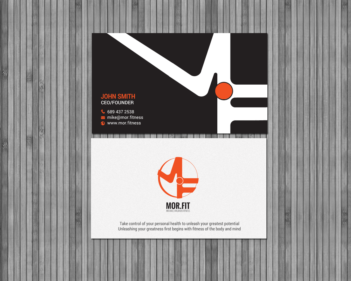 Design de Carte de Visite par chandrayaan.creative pour Michael Orlando Fitness | Design #16736348