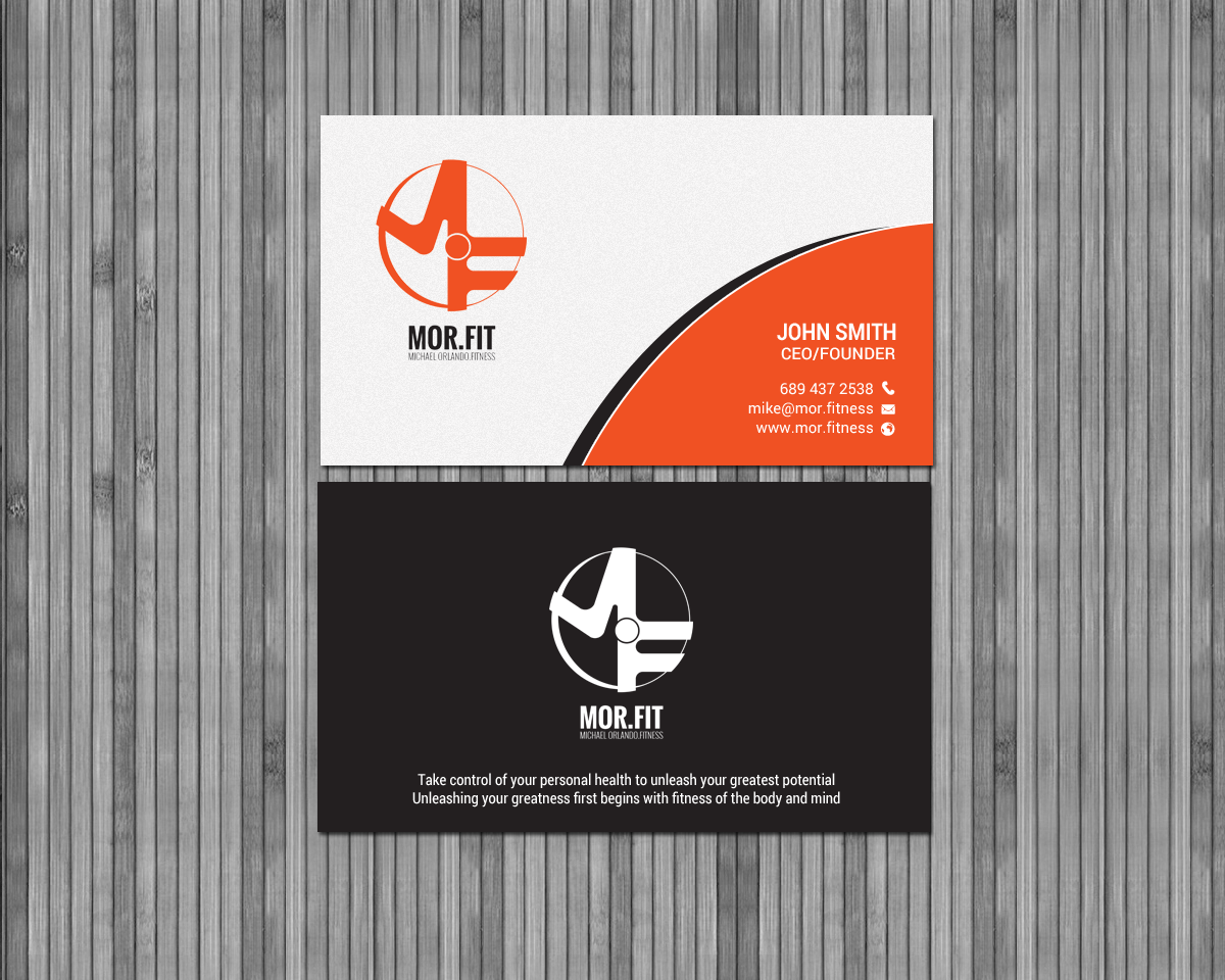 Design de Carte de Visite par chandrayaan.creative pour Michael Orlando Fitness | Design #16736397