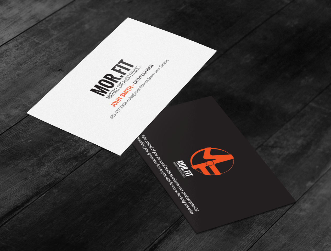 Design de Carte de Visite par chandrayaan.creative pour Michael Orlando Fitness | Design #16736438