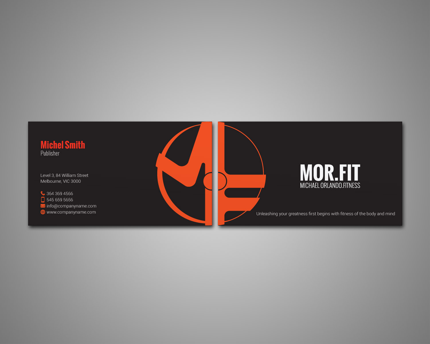 Business Card Design by mdreyad for Michael Orlando Fitness | Design #16743409