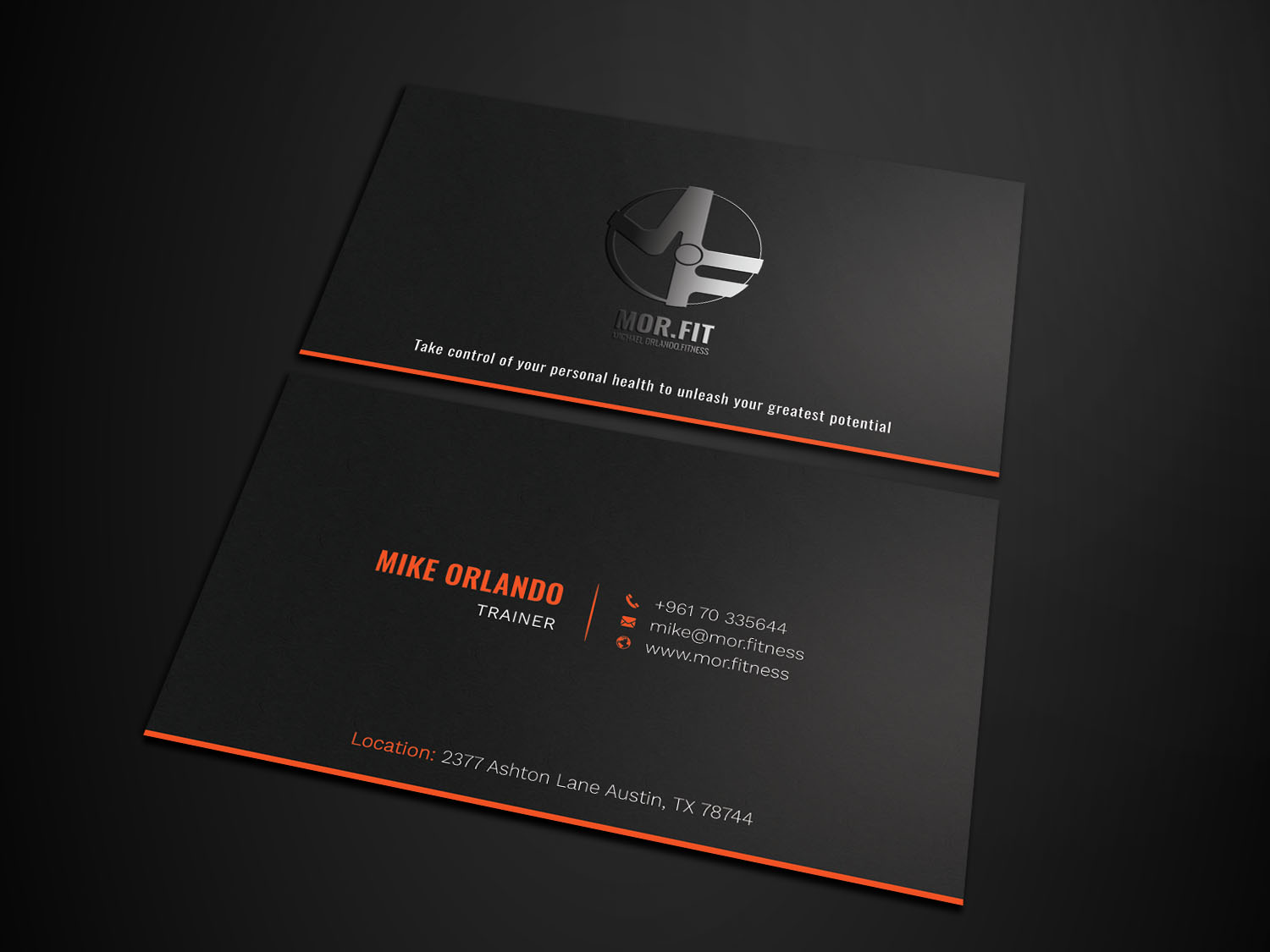 Business Card Design by Graphic Flame for Michael Orlando Fitness | Design #16724012