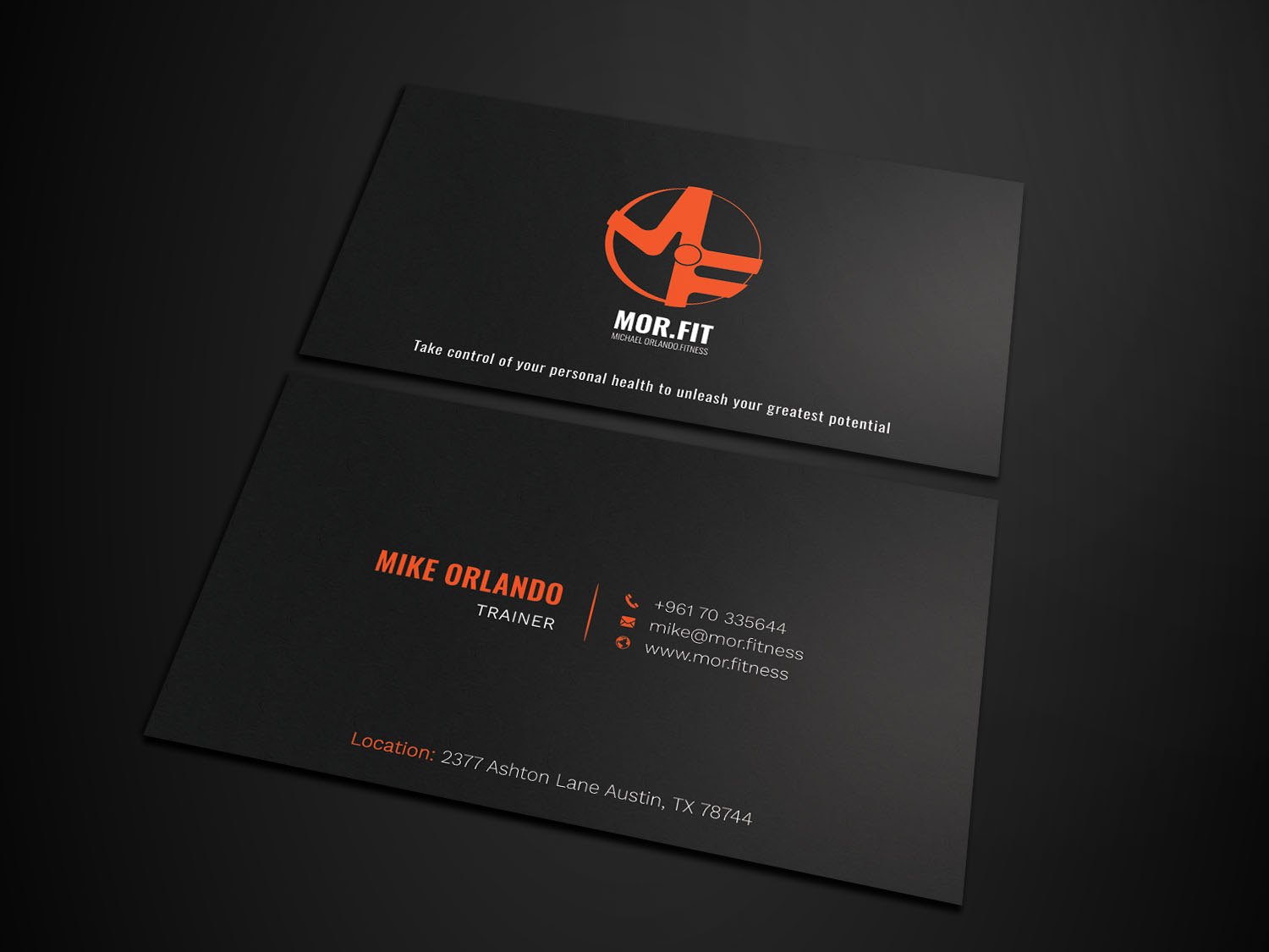 Business Card Design by Graphic Flame for Michael Orlando Fitness | Design #16724014
