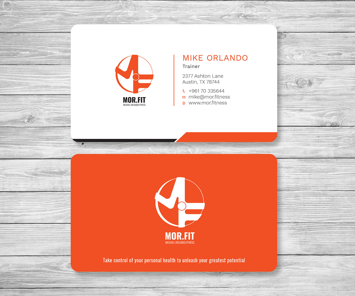 Business Card Design by Graphic Flame for Michael Orlando Fitness | Design #16724036