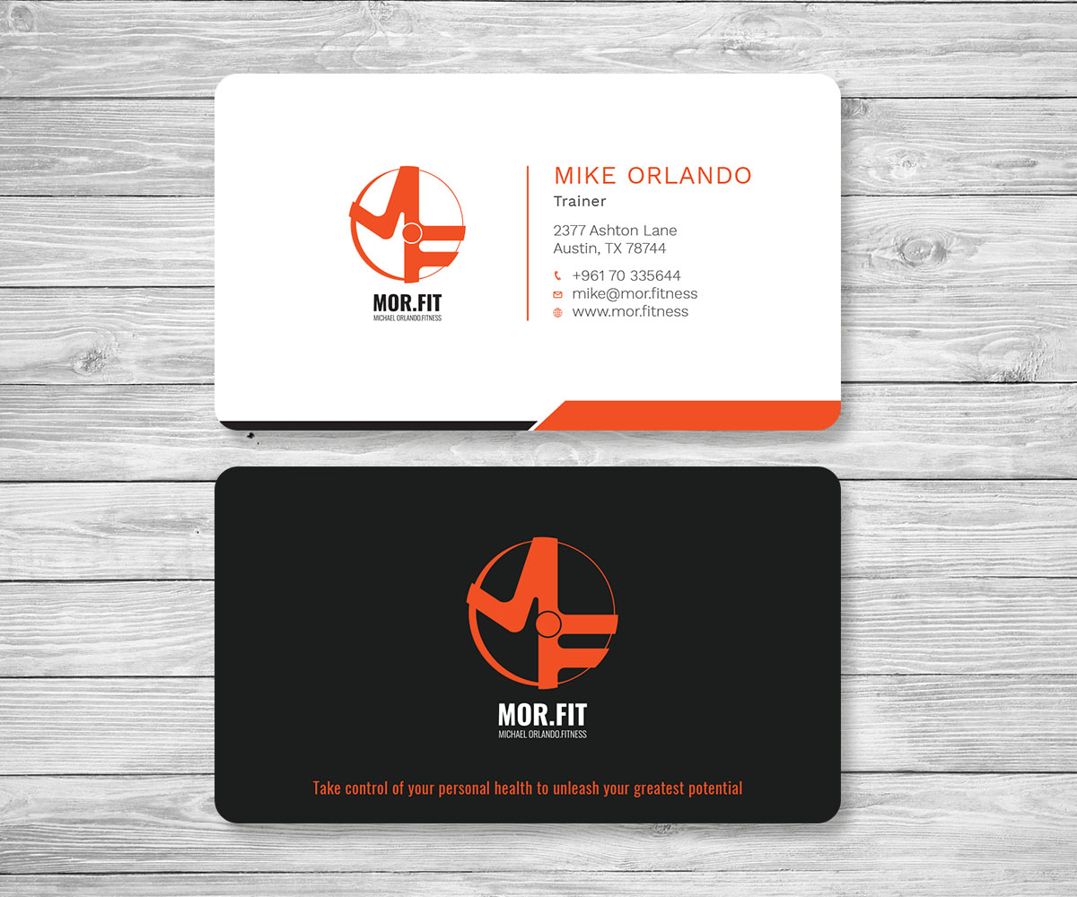 Business Card Design by Graphic Flame for Michael Orlando Fitness | Design #16724037