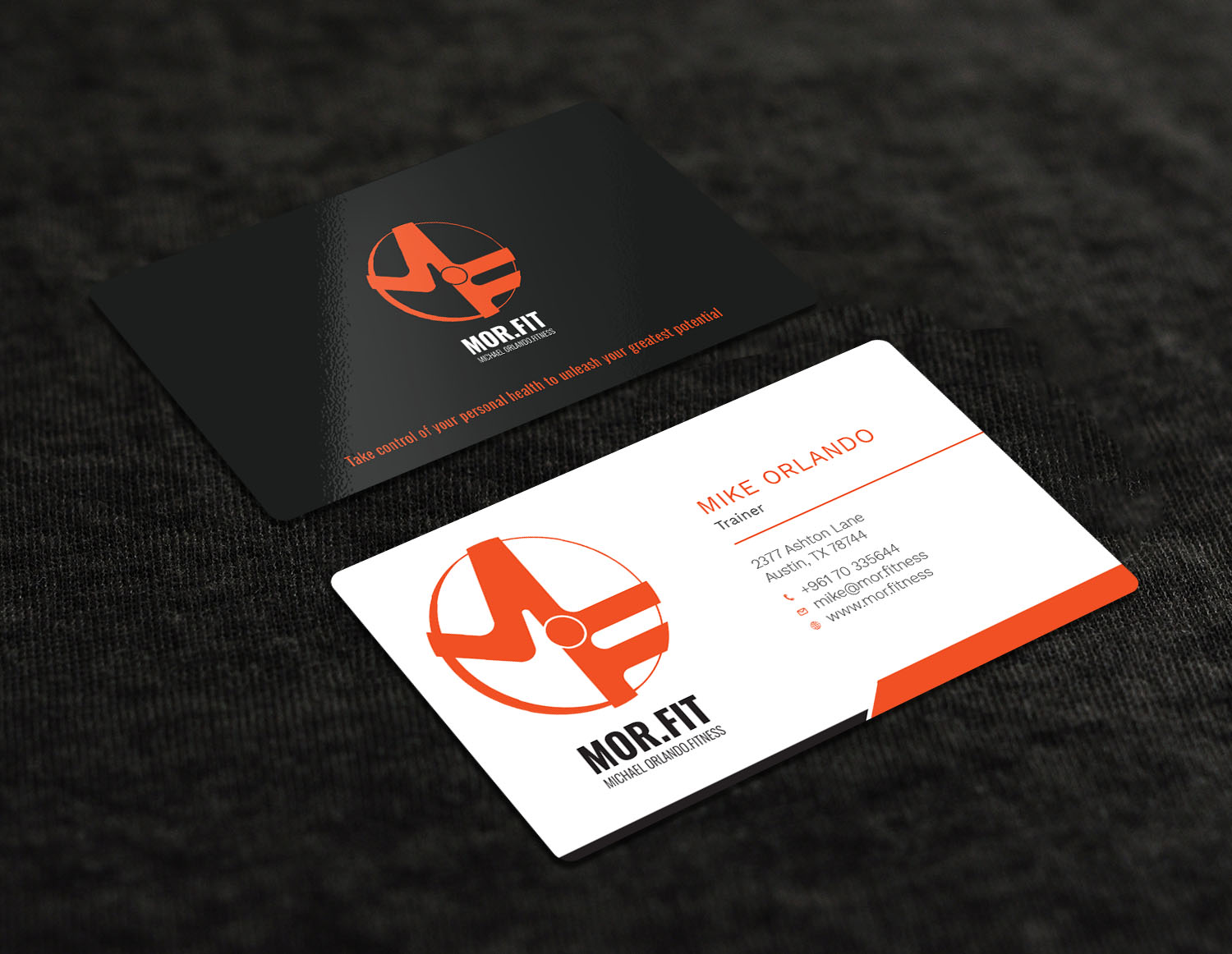 Business Card Design by Graphic Flame for Michael Orlando Fitness | Design #16724040
