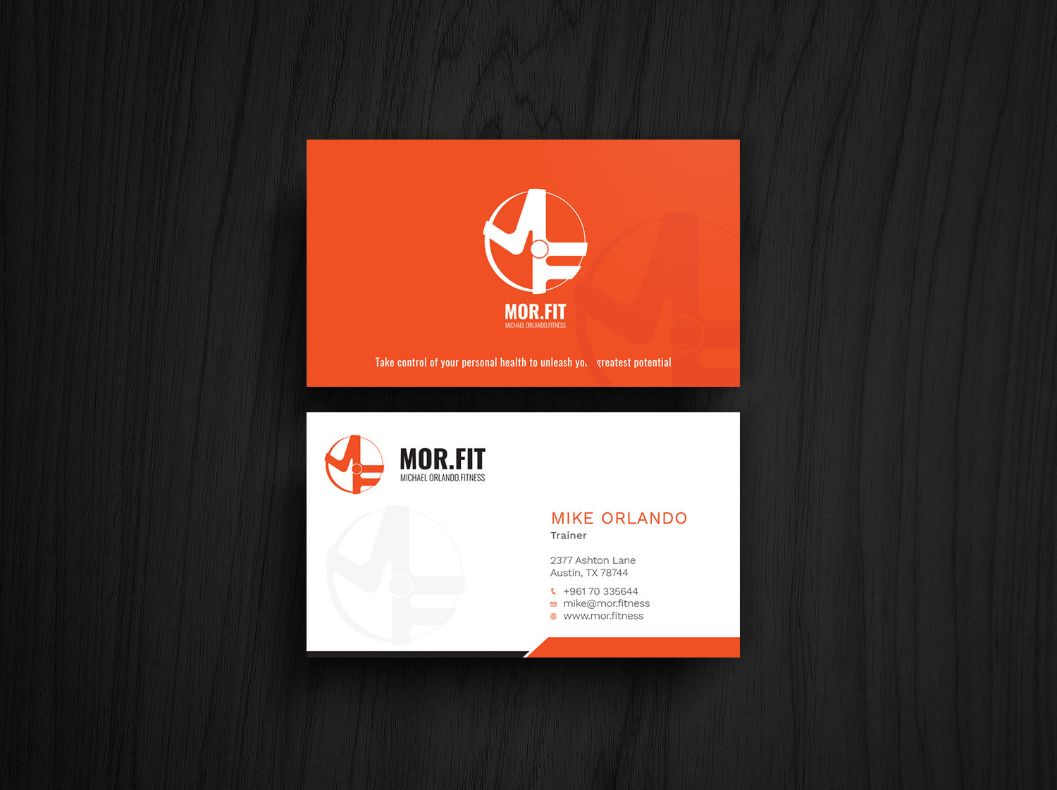 Business Card Design by Graphic Flame for Michael Orlando Fitness | Design #16724041