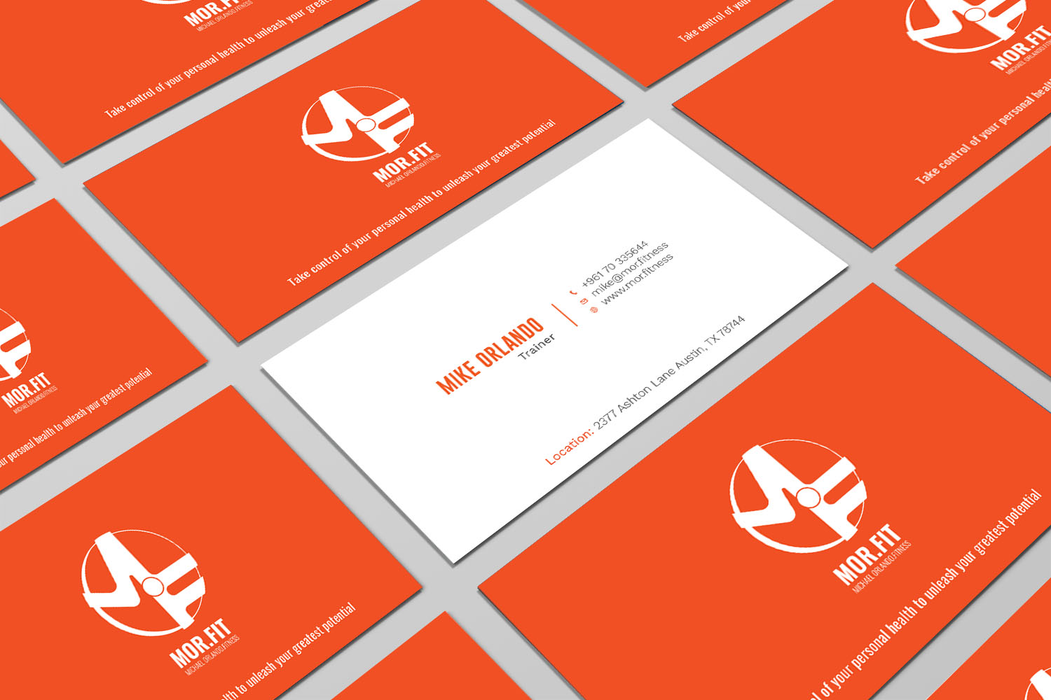Business Card Design by Graphic Flame for Michael Orlando Fitness | Design #16724043