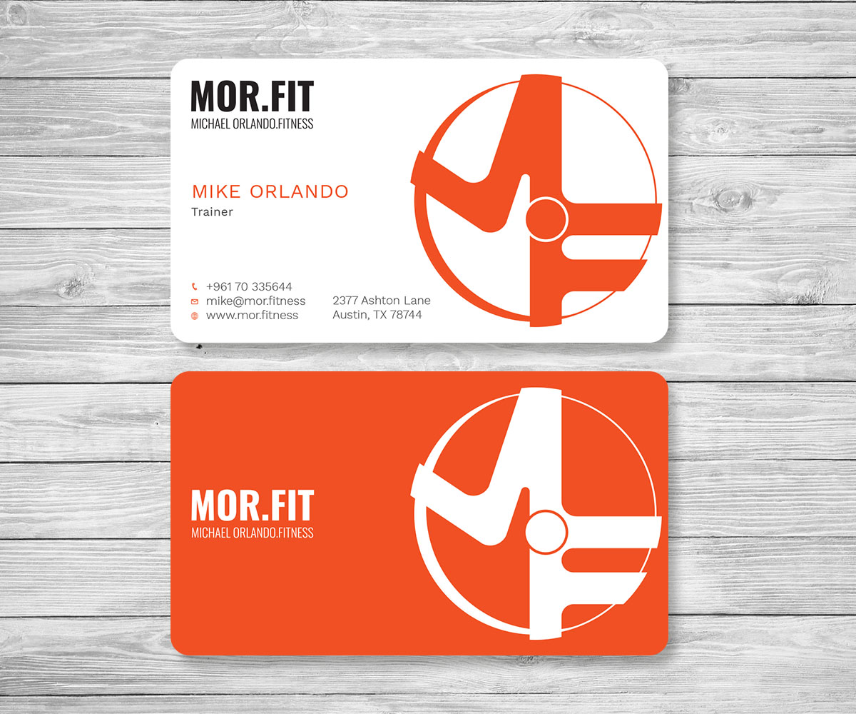 Business Card Design by Graphic Flame for Michael Orlando Fitness | Design #16724056