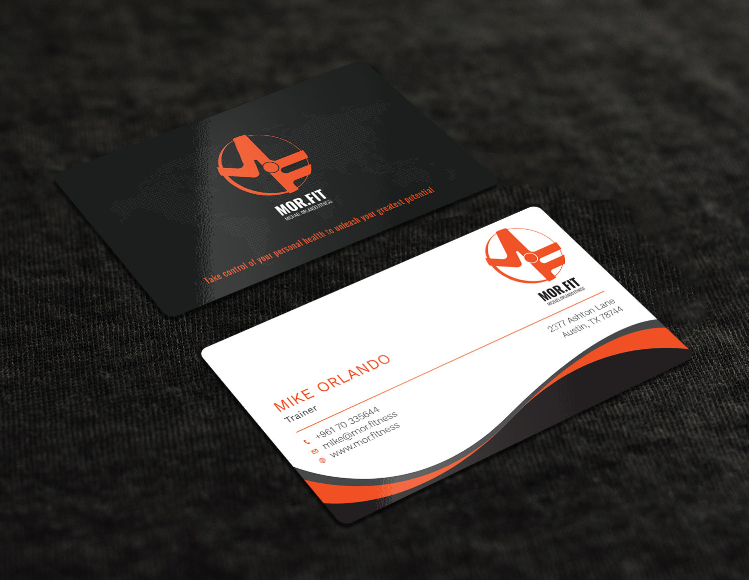 Business Card Design by Graphic Flame for Michael Orlando Fitness | Design #16724068