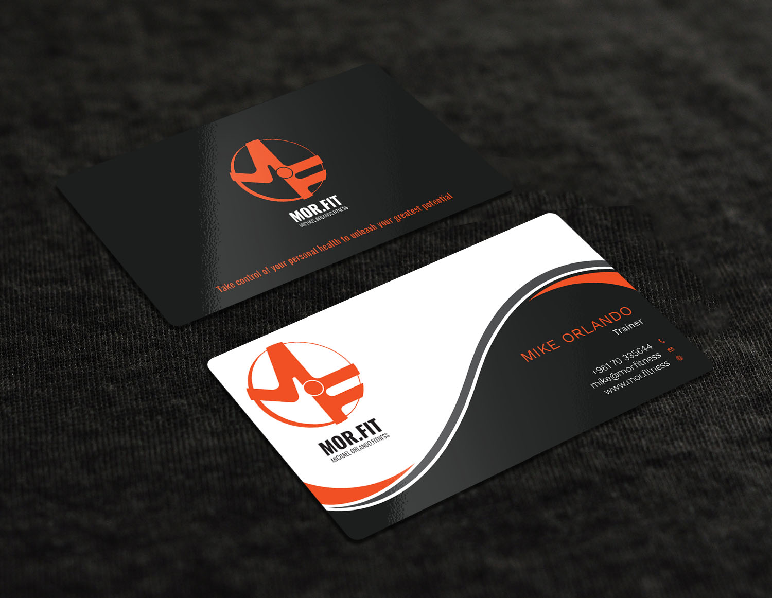Business Card Design by Graphic Flame for Michael Orlando Fitness | Design #16724080