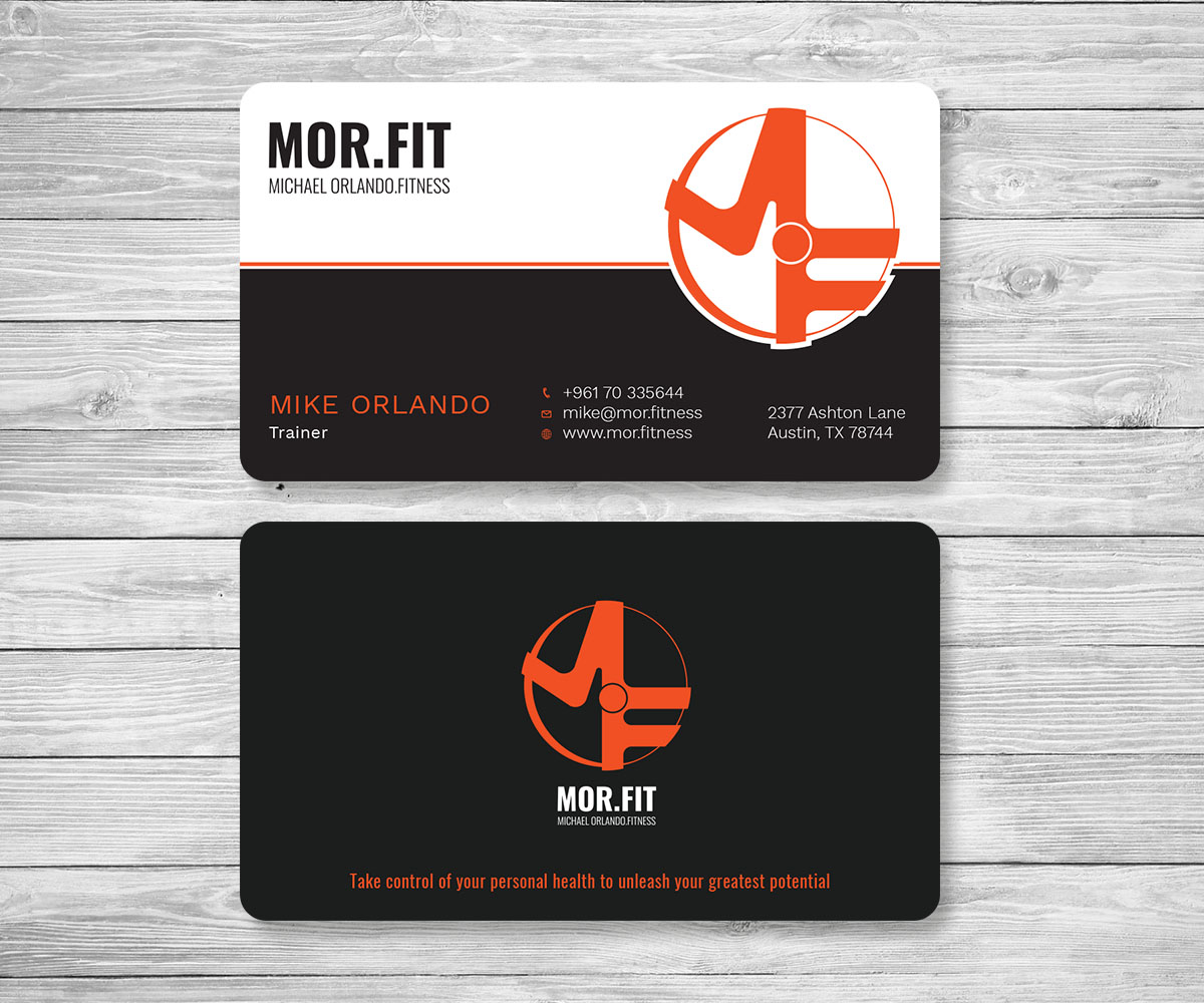 Visitenkarten-Design von Graphic Flame für Michael Orlando Fitness | Design #16724083