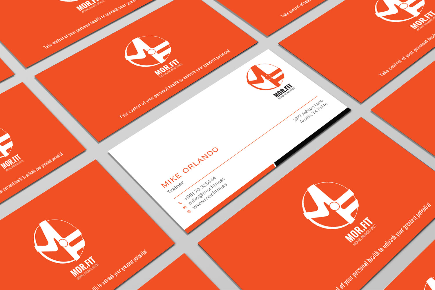 Business Card Design by Graphic Flame for Michael Orlando Fitness | Design #16724097