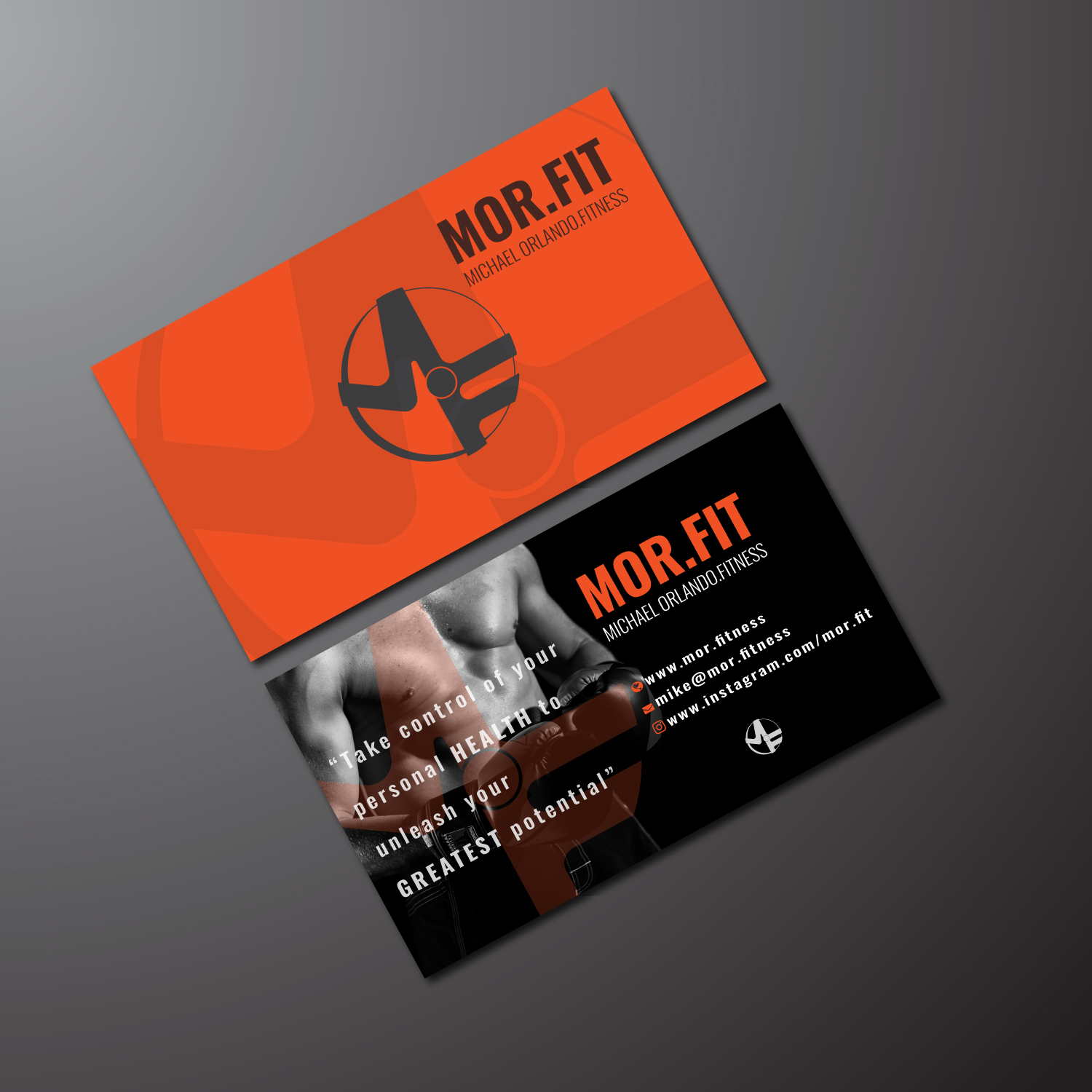 Business Card Design by Minimalist Studio for Michael Orlando Fitness | Design #16801341