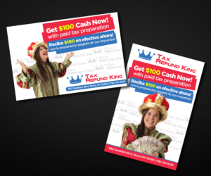 Flyer Design by Designers Hub for Tax Refund King | Design: #16595146