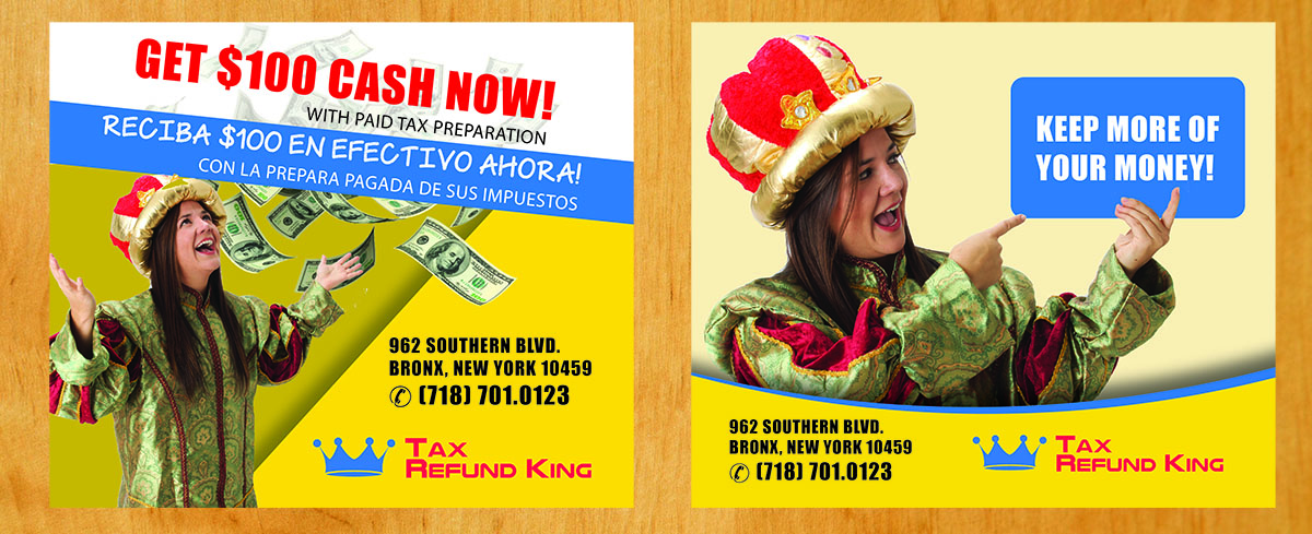 Flyer Design by Venus L. Penaflor for Tax Refund King | Design #16646304