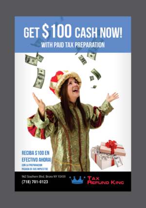 Flyer Design by Deziners Zone for Tax Refund King | Design: #16617279