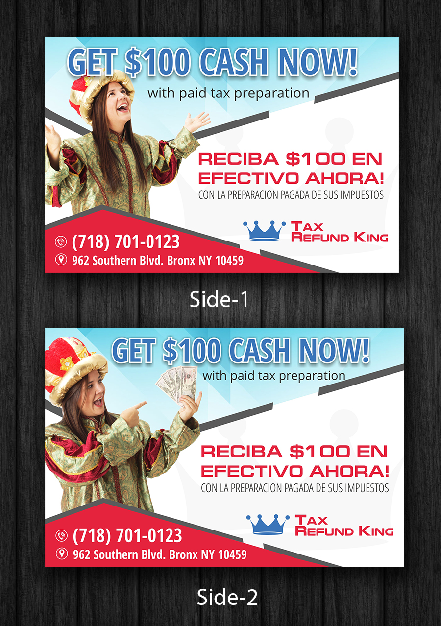 Flyer Design by ecorokerz for Tax Refund King | Design #16610846