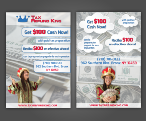 Flyer-Design von HamzaMalik für Tax Refund King | Design #16586495