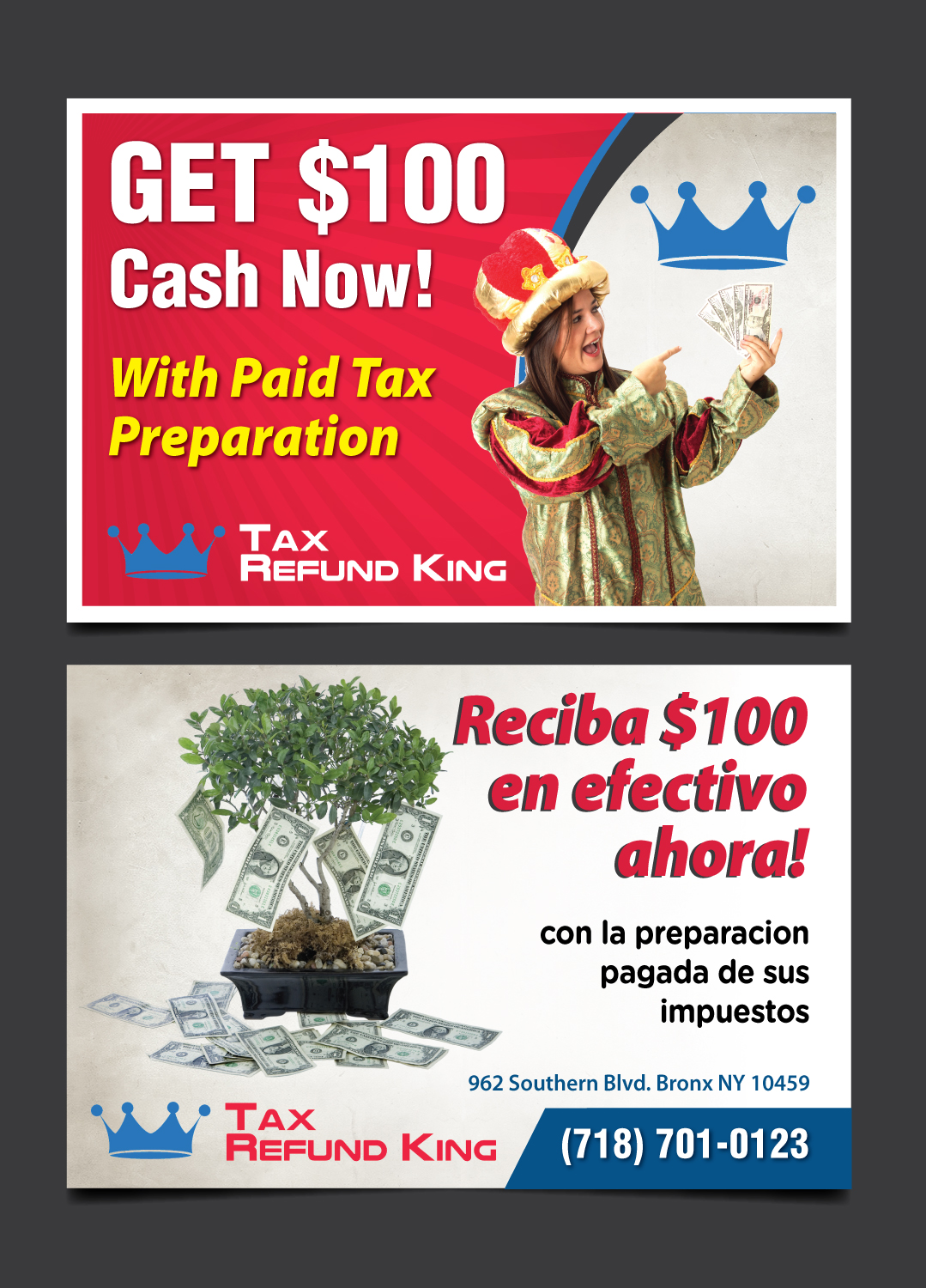 Flyer Design by meet007 for Tax Refund King | Design #16613310