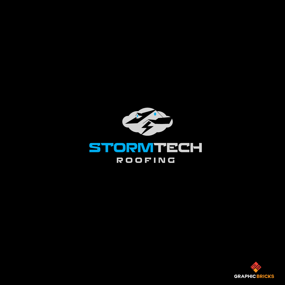 Logo Design by Graphic Bricks for Stormtech Roofing | Design #16599445
