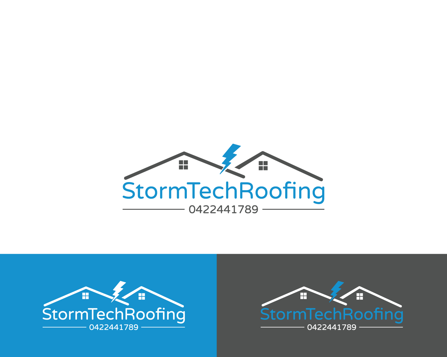 Logo-Design von Atec für Stormtech Roofing | Design #16600048