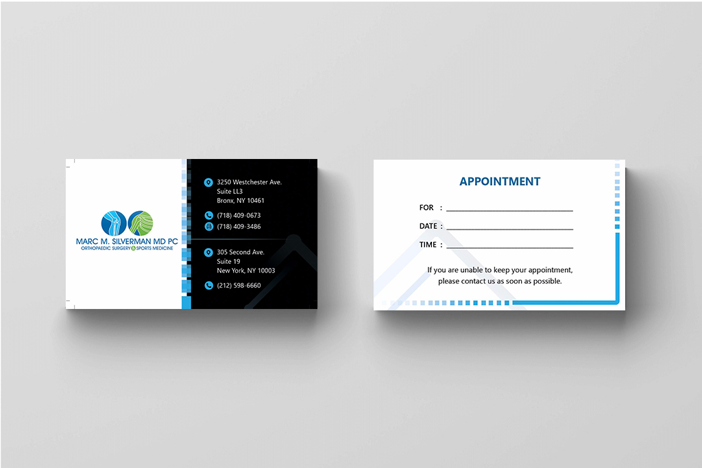 Visitenkarten-Design von Dev Kumar für Marc Silverman MD PC | Design #16716350