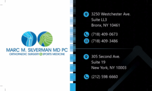 Business Card Design by Dev Kumar for Marc Silverman MD PC | Design: #16716352