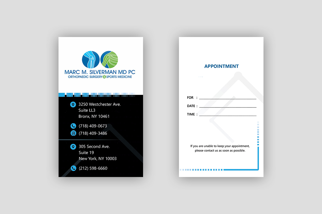 Business Card Design by Dev Kumar for Marc Silverman MD PC | Design #16716353