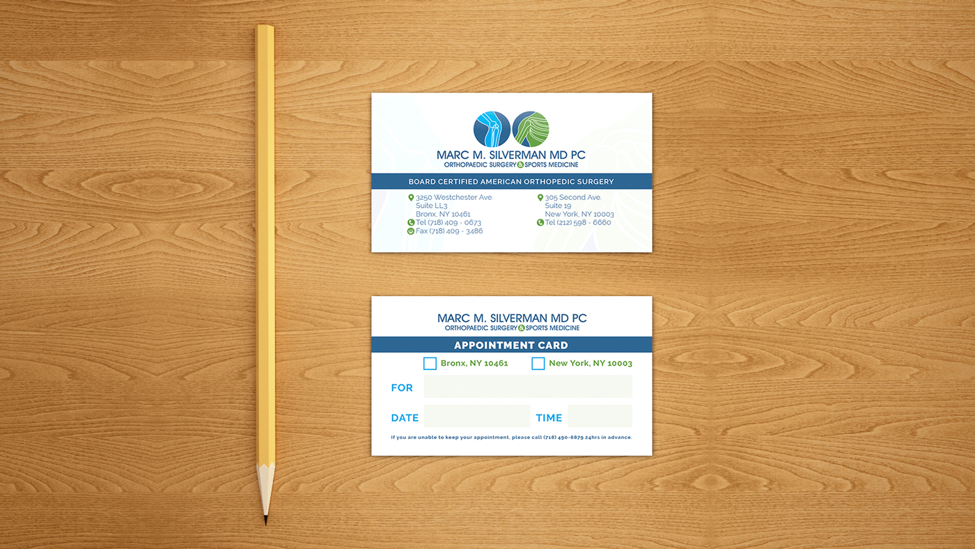 Business Card Design by David for Marc Silverman MD PC | Design #16697311